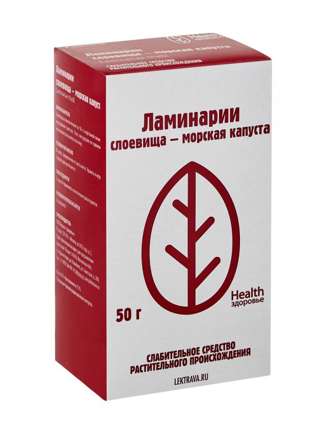 Изображение товара Ламинария слоевища Здоровье 50г натуральное средство для кишечника щитовидки